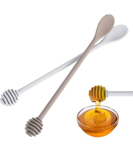 thumbnail image 2 of 2pcs Honey Stirrer Syrup Dipper Stick Honeycomb Stick Honey 2 of 9