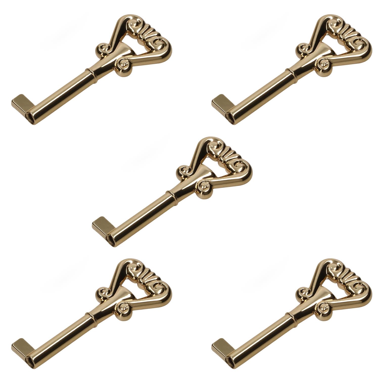 KOTARBAU® Set of 5 Gold Antique Furniture Keys, Cabinet Keys, Locking and Unlocking Furniture, Wardrobe, Cabinet, Desk, Drawers