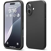 elago Compatible with iPhone 16 Case, Premium Liquid Silicone, Slim Shockproof Cover, Shockproof, Anti-Scratch Soft Microfibe