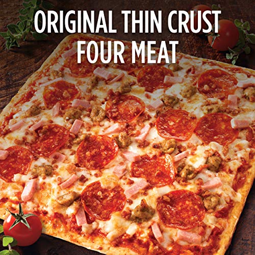 DIGIORNO Original Thin Crust Four Meat Frozen Pizza, 23.4 oz. | Made with Mozzarella Cheese