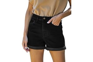 MODARANI Women's Cut Off Denim Jean Shorts Ripped Distressed