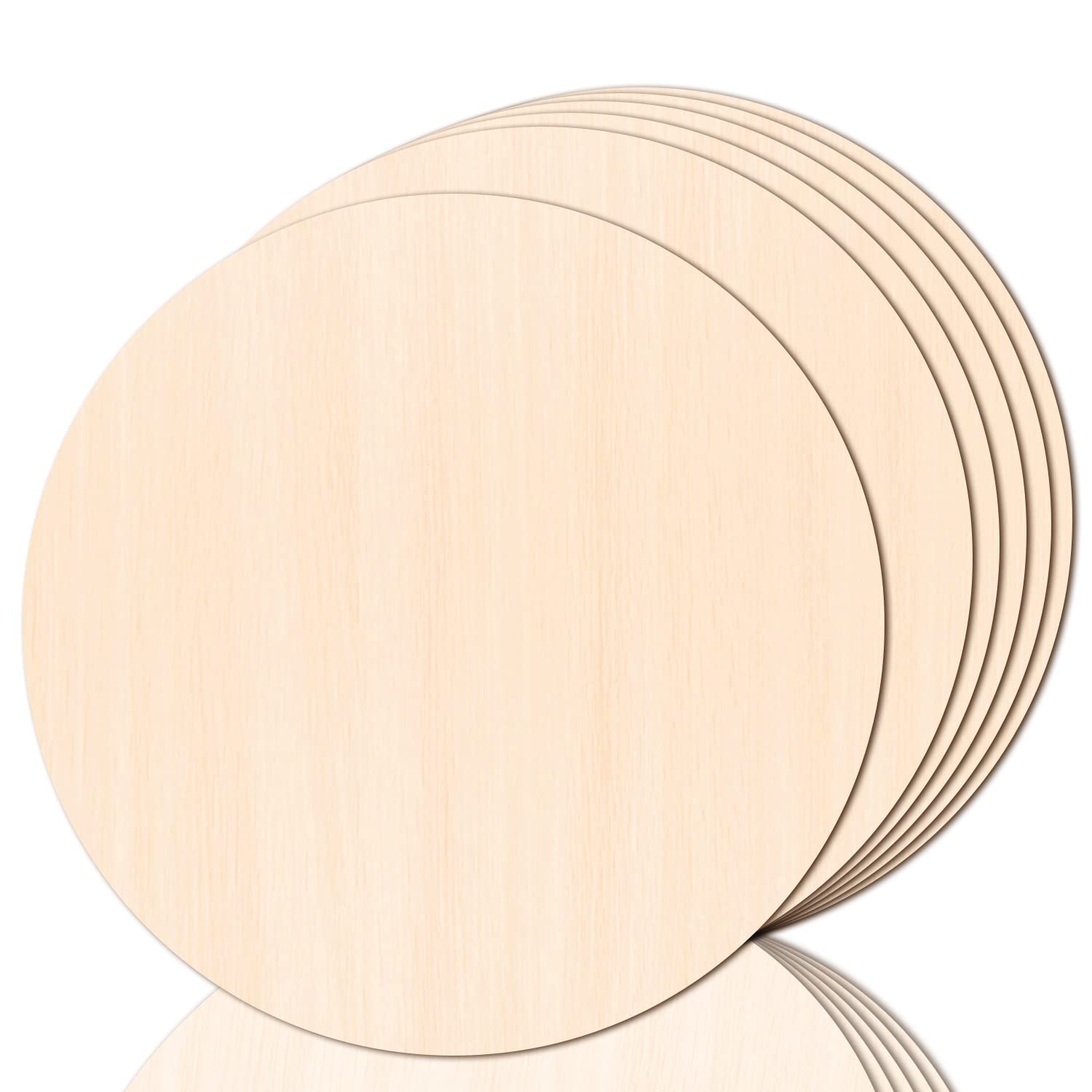 Photo 1 of JOICEE 6PACK Wood Circles for Crafts?14 Inch Unfinished wood rounds Discs for Door Hanger Sign Blank, DIY Wooden Discs for Crafts Painting and Christmas Halloween Decoration