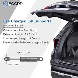 ECCPP Rear Hatchback Lift Supports Struts Gas