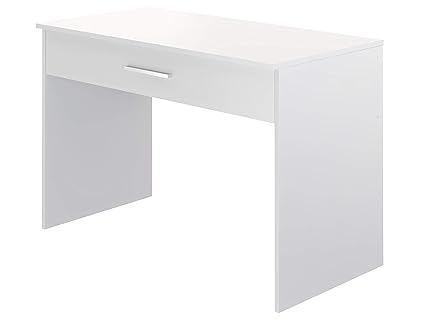 Movian Indre moderner Schreibtisch mit 1 Schublade, 56 x 110 x 73, Weiß
