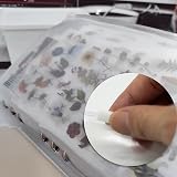 SZXMDKH 5 Pcs A5 Plastic Zipper Budget Binder Pockets 6-Hole Folders view 4