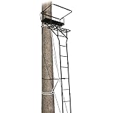 Guide Gear 15’ Double Shot Two-Person Ladder Tree Stand with Grip Jaw System; Portable, Hunting Deer Season