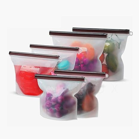 silicone freezer bags