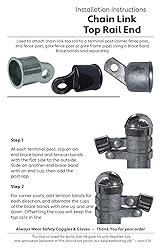 Jake Sales 1-3/8" Top Rail End for Chain Link Fence