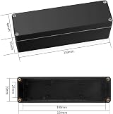Qiwuhai Waterproof Junction Box 2 Pcs IP65 Black ABS 160x45x55mm view 2