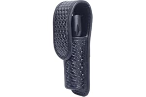 TAFTACFR Molded Flashlight Pouch Tactical Flashlight Holster with Hidden Snap Flash Light Case for Duty Belt