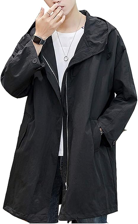 Amazon Ranforest コート メンズ トレンチコート フード付き アウター シンプル カジュアル ビジネス 春秋冬 コート ジャケット 通販