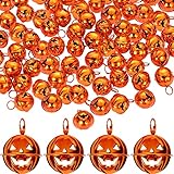 60 Pieces Halloween Pumpkin Bells Jack-o-lanterns