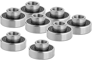 DYNWAVE Longboard Bearings Built-in Spacers and Washers - Longborad, Inline Skates, Frictionless Surface