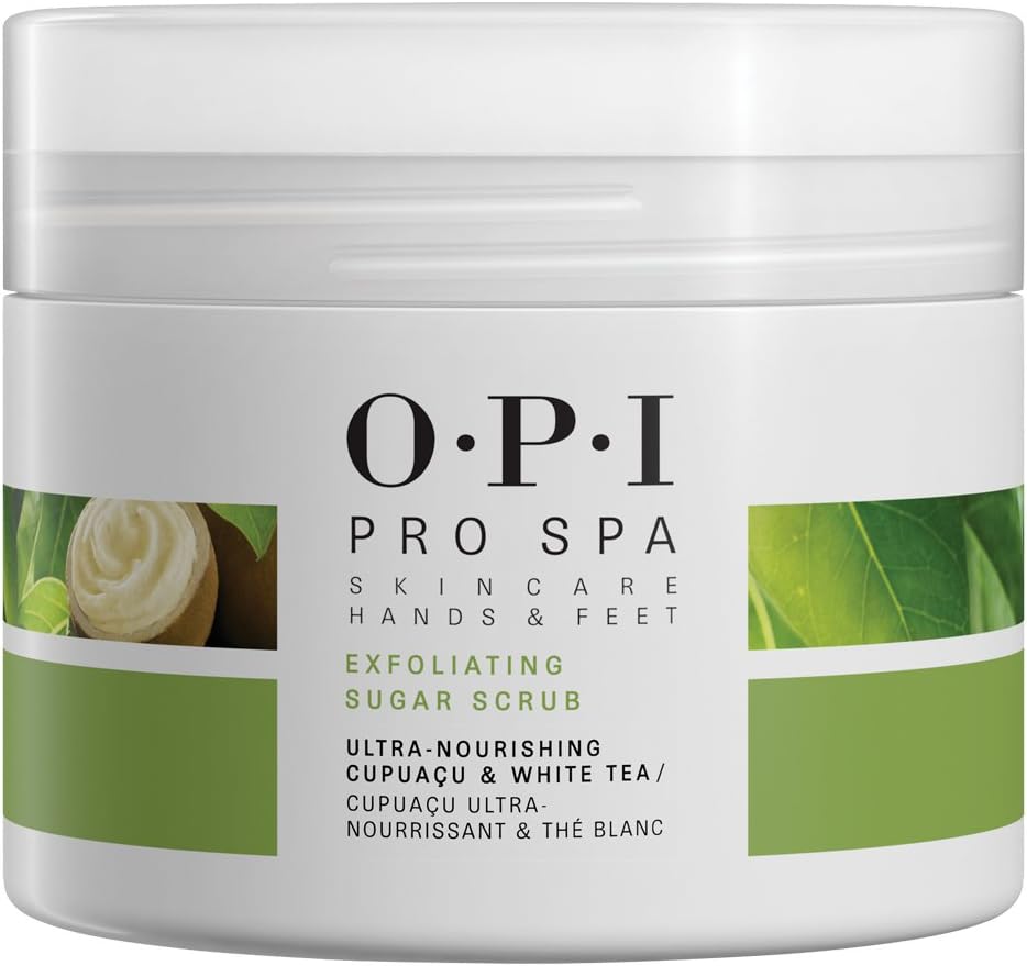 OPI ProSpa Exfoliating Sugar Scrub Hands Feet 249g Cupuacu White Tea