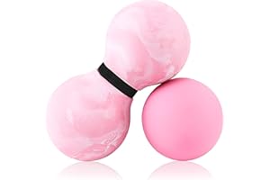 TXJ Sports Massage Balls - Lacrosse Ball & Peanut Massage Ball, Fascia Ball for Deep Tissue, Myofascial Release, Trigger Poin