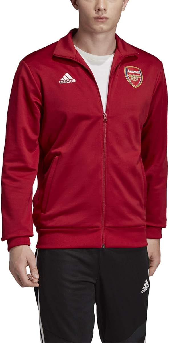Amazon Com Adidas 2019 2020 Arsenal 3 Stripe Track Jacket Clothing