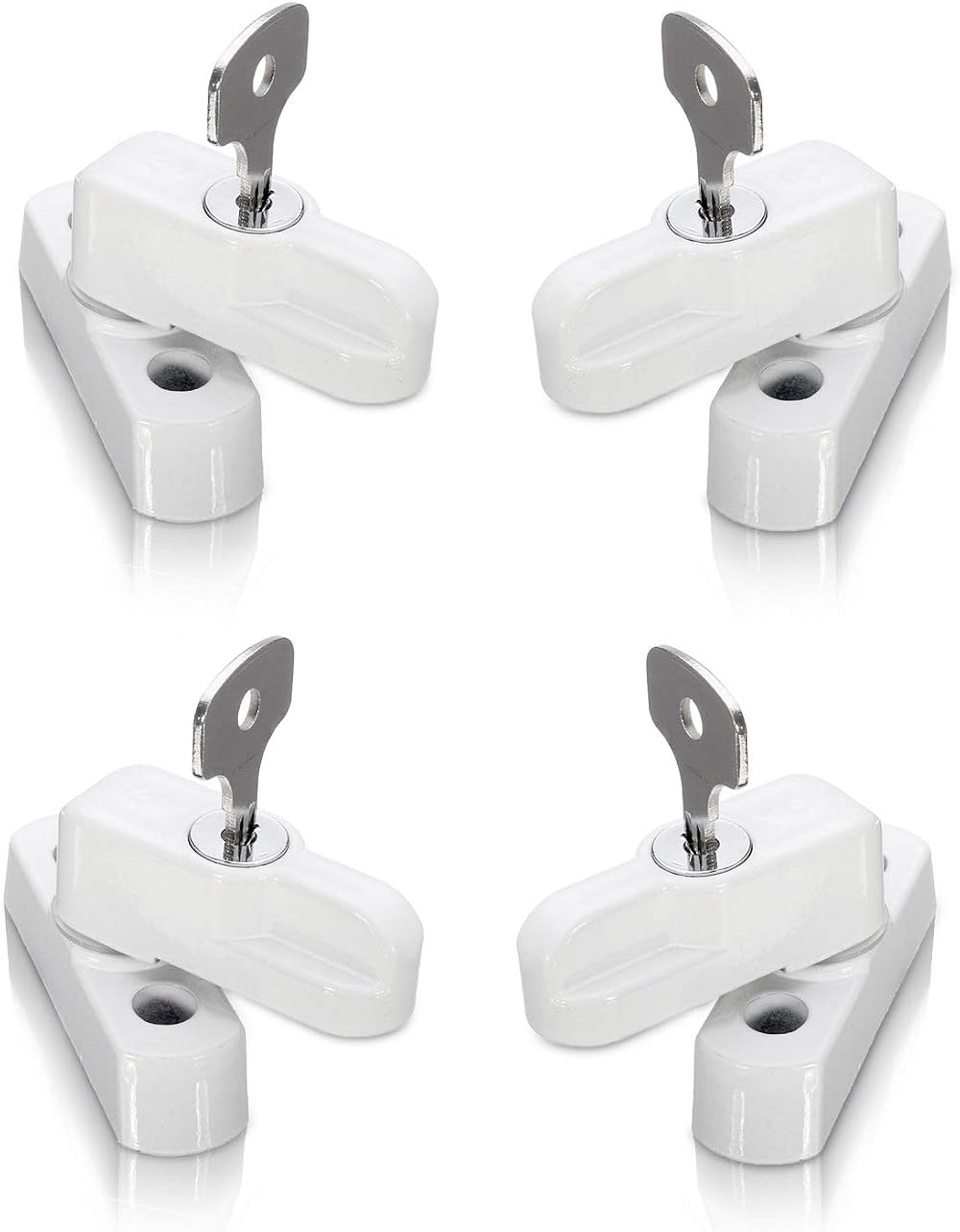 XFORT 4 Pack Door Jammer and Window Locks for uPVC Doors & Windows