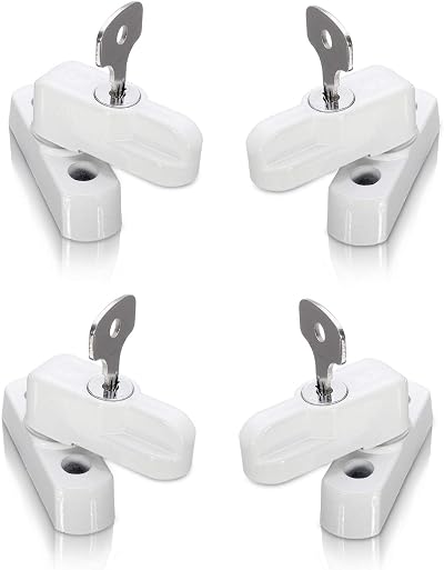 XFORT 4 Pack Door Jammer and Window Locks for uPVC Doors & Windows