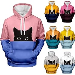 LATINDAY ◆ Unisex Cool Cat Printed Full Zip