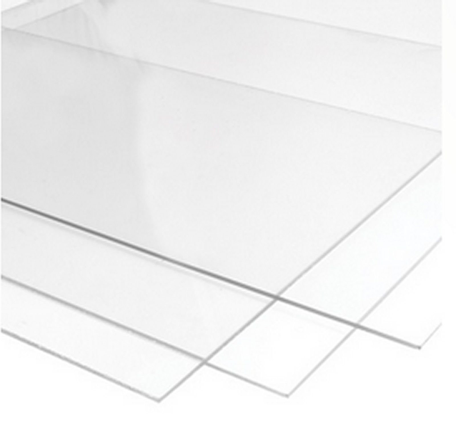RuudraScott 500mm x 500mm Clear Acrylic Perspex Plastic Sheet - 2mm, 3mm, 4mm, 5mm, 6mm Thicknesses (2mm Thick)
