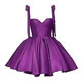 Plum Off Shoulder Short Homecoming Dress Satin Prom