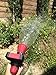 2wayz Garden Hose Spray Nozzle. Spray It All From One Spot! 3/4 Inch Inlet, High Pressure Car Wash Firemen Style Gun Sprayer. Heavy Duty Metal Power Watering Attachment + 3 Rubber washers.