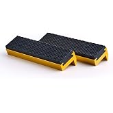 TRISENSE 4" Vise Jaws, Universal Soft Vice Jaws Pads Covers with Strong Magnetic, Multi-Purpose Protector for Any Metal Vice, 1 Pair, Golden