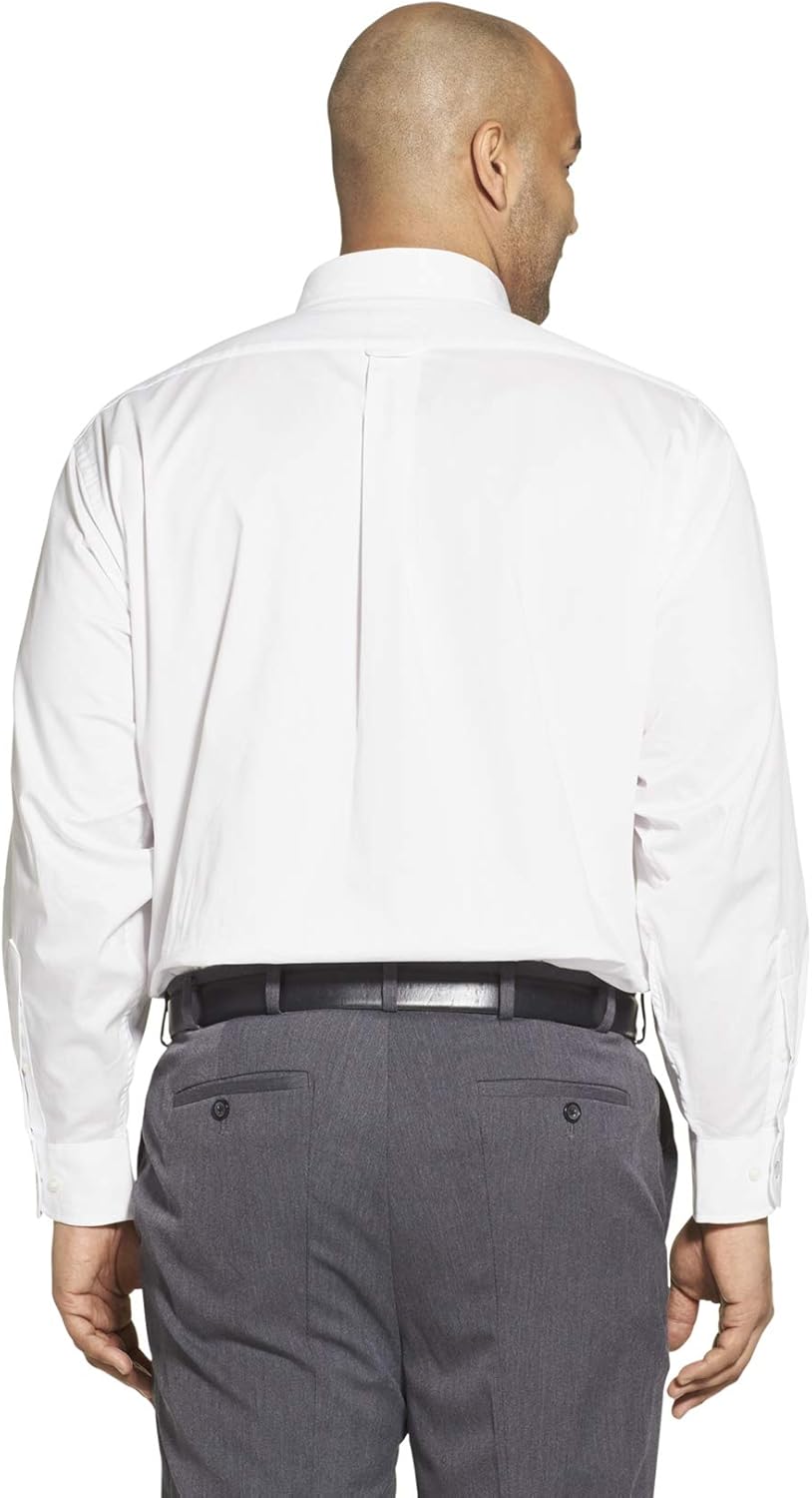 Izod Men's BIG FIT Dress Shirts Stretch Solid (Big and Tall) at  Men’s Clothing store