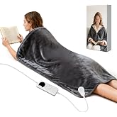 Heating Pad for Back Extra Large 59x27 Full Body Electric Heat Cloak XXL | with Zippers Wearable Heating Blanket, Gift for Women, Men, Elderly Home/Office/Recliner Use, Birthday Christmas Presents