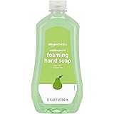 Amazon Basics Foaming Antibacterial Soap Refill, Pear Scent, Triclosan-Free, 32 Fluid Ounces (ONLY Fits Foaming Dispensers), 