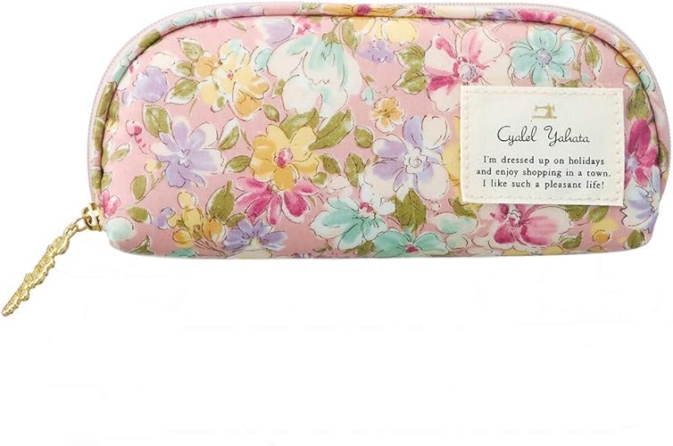 Amazon ハピネスデイジー ファスナー付きメガネケース ソフトケース ケース 眼鏡ケース めがね入れ ピンク Cyalel Yahata シャレールヤハタ シューズ バッグ