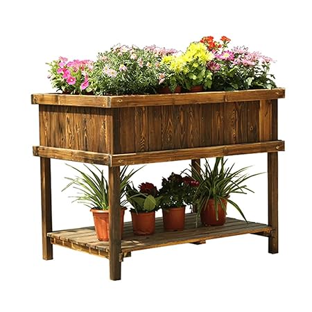 OTENGD Macetero Elevado con Patas, Cama de jardín elevada al Aire ...