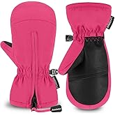 Andake Kids Mittens Toddler Mittens Kids Winter Gloves Warterproof Breathable Windproof Skiing Snowboarding for Boys Girls