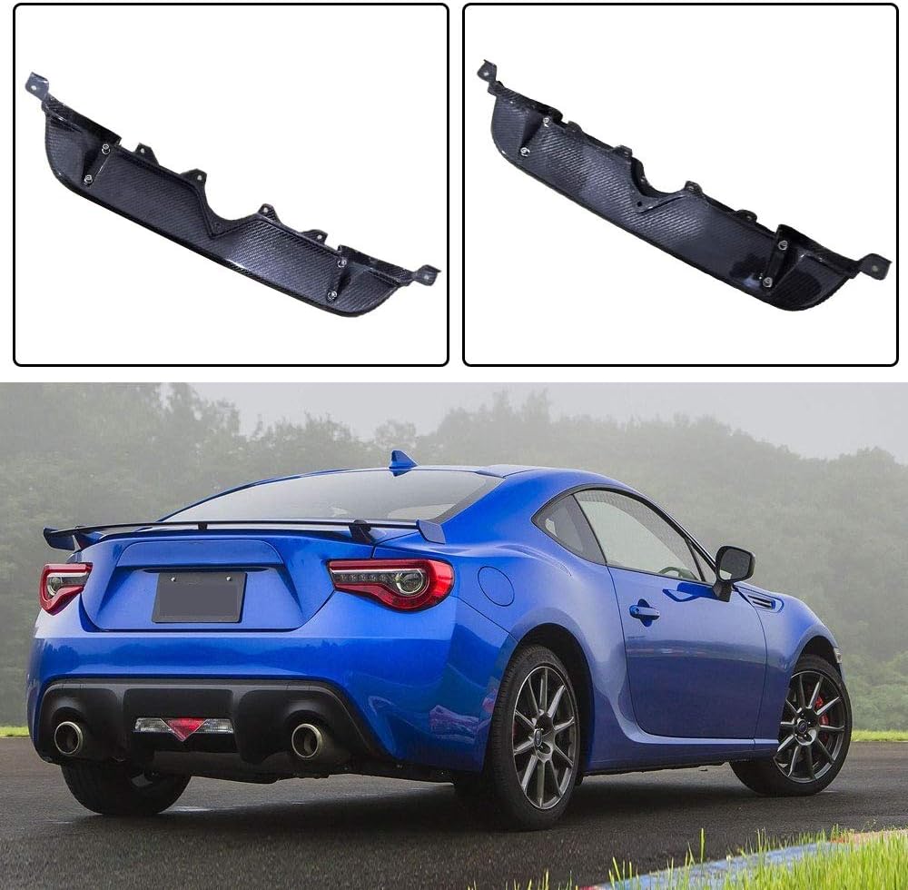 BRZ GT86 FRS Rear Diffuser, fits Subaru BRZ 2013-2019 Toyota FT86 GT86 Scion FR-S 2013-2016 Carbon Fiber Rear Bumper Lip Spoiler Diffuser