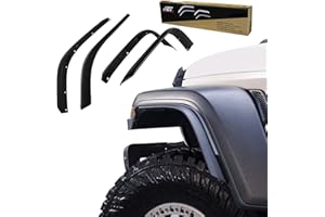 ETL INDUSTRIES Front & Rear Fender Flares Extensions Set Fits 2020-2024 for Jeep Gladiator JT Sport & Willys Wheel Fender Liner (Fit for JT Low Fender)
