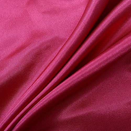 uxcell 4pcs Wine Red Satin Silk Like Solid Color Bedding Set Duvet Cover Silk Pillow Shams Silk