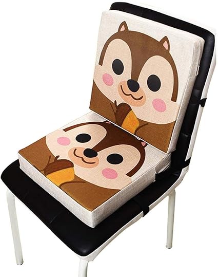 Globalqi Coussin De Siege Portable Bebe Rehausseur Chaise Enfant Kangourou Bebe Nouveau Lin Imprime Coussin De Piano Amazon Fr Cuisine Maison