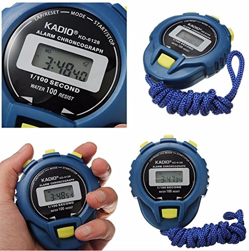 SFE LCD Chronograph Digital Timer Stopwatch Sport Counter Odometer Watch Alarm - Thumbnail 2