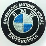 BMW Logo Biker Motorcycles Cars Racing Iron On Embroidered Sew On Patch For T Shirt Polo jacket Bag