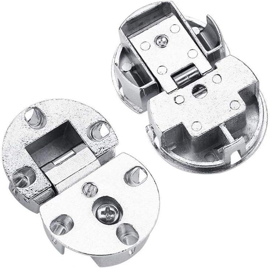 2 Pieces 90 Degree Adjustable Door Flap Hinges Zinc Alloy Back Flap