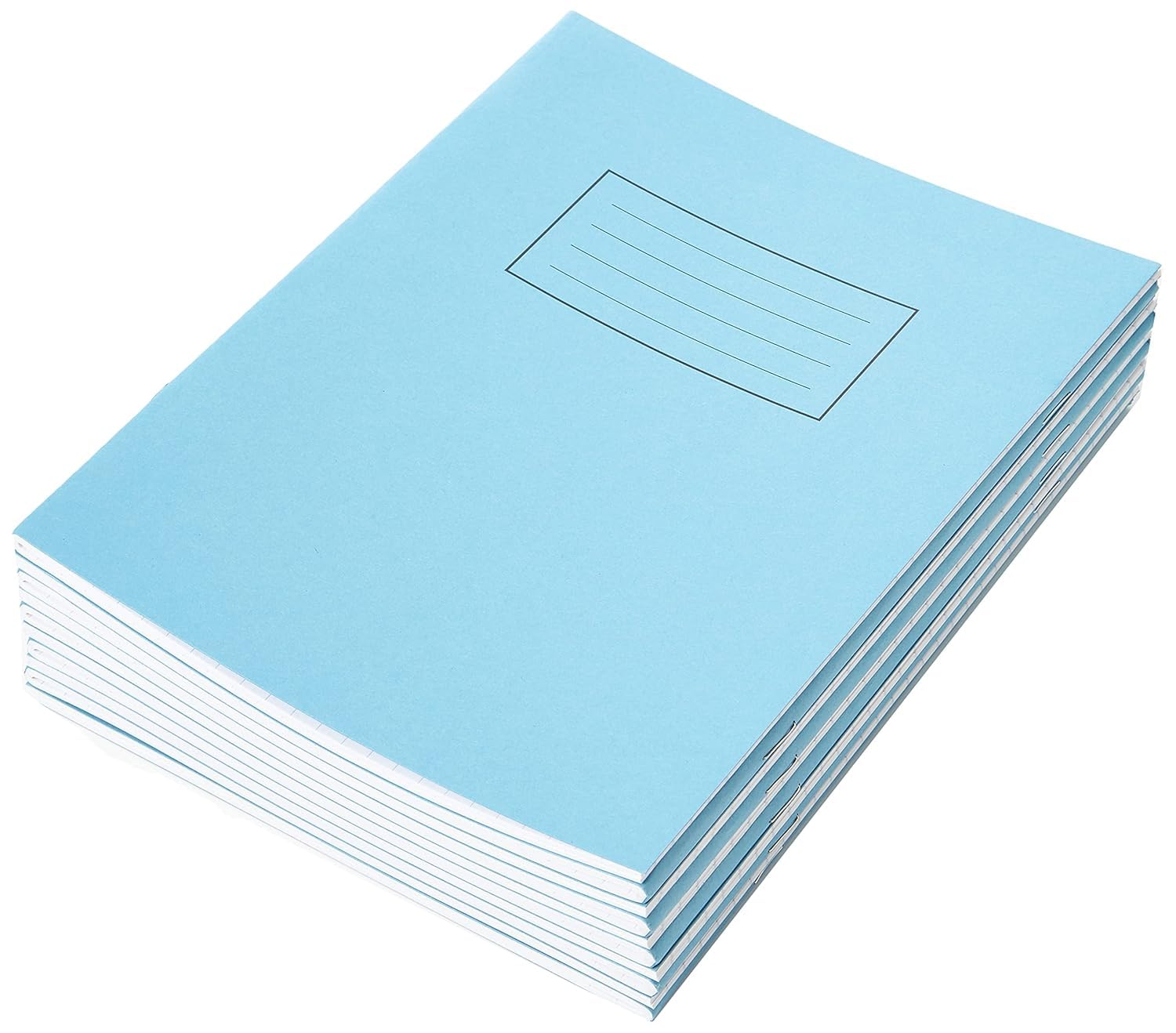 Silvine Exercise Book ruled 7mm Squares 229 x 178 mm 40 leaves Blue (Pack of 10)