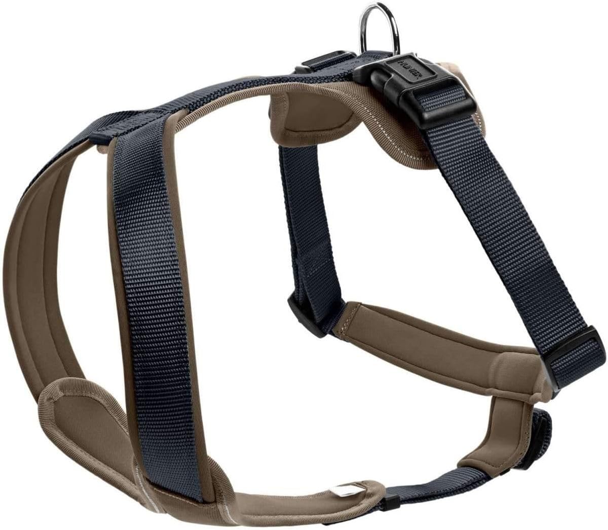 HUNTER Harness Neopren XS 38-48 cm, 15 mm Nylon navy/Neoprene walnut