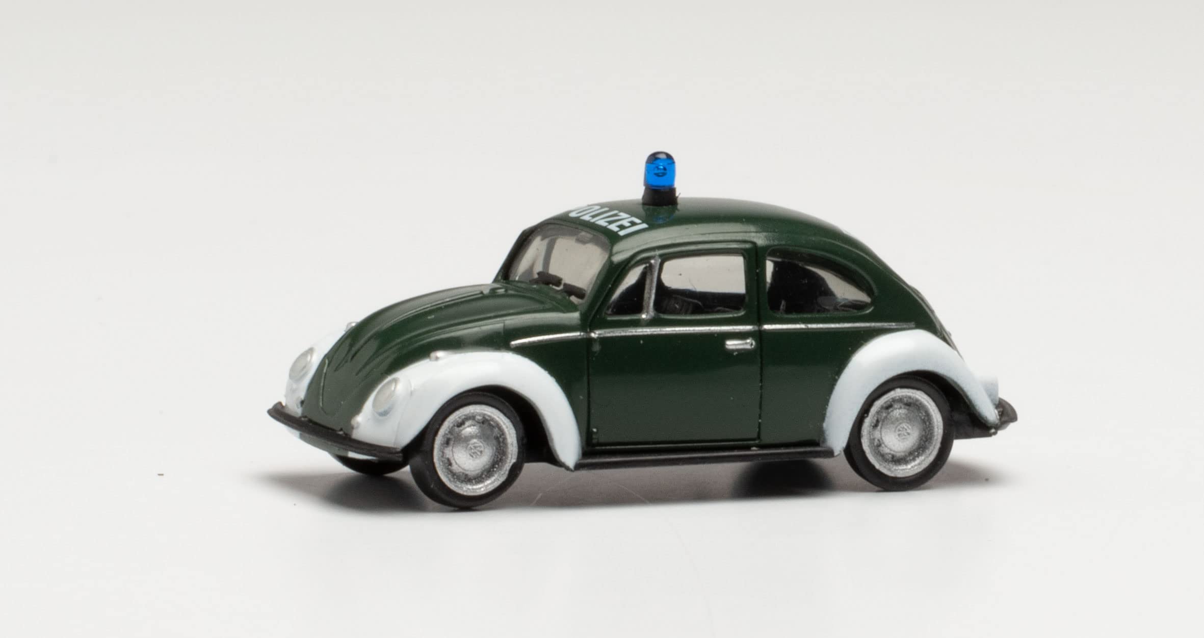 herpa 096454 Volkswagen Beetle Police Munich Model Car Miniature Models Small Model Collector's Item, Detailed, Multicoloured