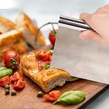 Vicloon 3 Pc Stainless Steel Dough Scraper Cutter Set with Measuring Scale view 7