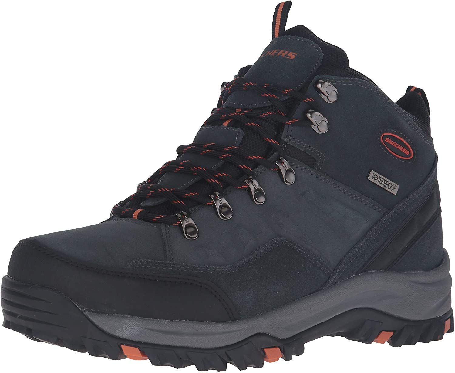 Skechers Men’s Relment Pelmo Hiking Boot, Grey, 10.5