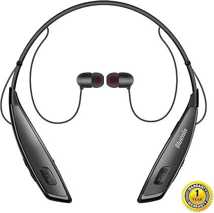 Amazon Com Bluetooth Headphones Bluenin Wireless Neckband Headset