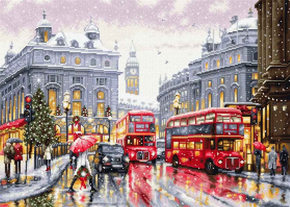 Luca-S Cross Stitch Kit London, BU5006, Needlecraft Kit