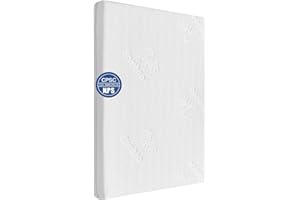 AOHWIDER 33x20 Bassinet Mattress for MikaMicky: 2" Thick Dual Sided Gel Memory Foam Bassinet Mattress Fit for Mika Micky/KoolerThings/Baby Delight Bassinet