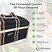 Grillinator Ultimate Firewood Log Carrier: Back Saving Design with Ultra Premium Canvas (Black)