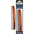 Wahl Beard, Mustache, & Hair Styling Comb for Men's Grooming - Handcrafted & Hand Cut with Cellulose Acetate - Smooth, Rounded Tapered Teeth - Model 3328